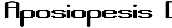 Aposiopesis Dwarfed font preview
